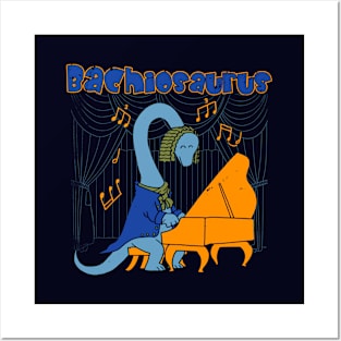 Sebastian Bach Cute Kawaii Musician Brachiosaurus Bach Music Cartoon Posters and Art